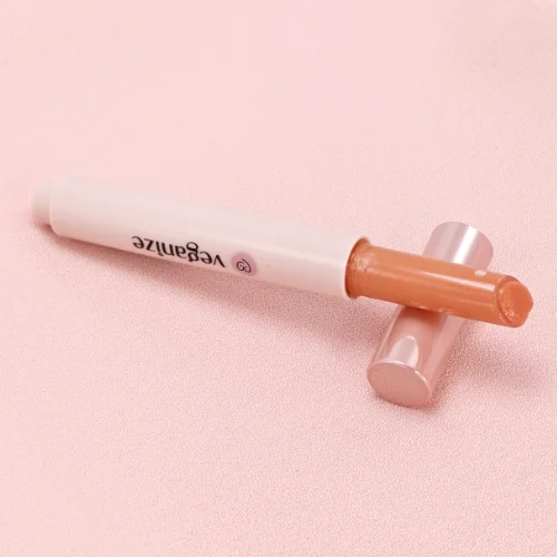 ヴィーガナイズ コラーゲンリップガラスバーム 04 ライトピーチ 粘膜ピンク イエベ春 本体写真