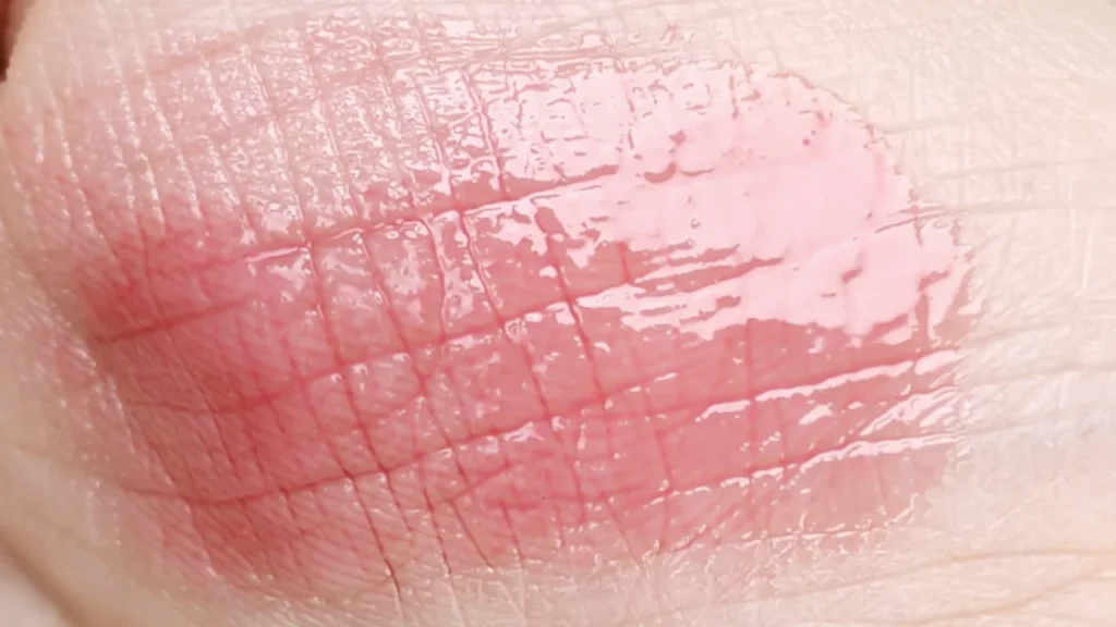 3CE シャインリフレクター Rain or Shine スウォッチ 色見本 粘膜ピンク メルティング