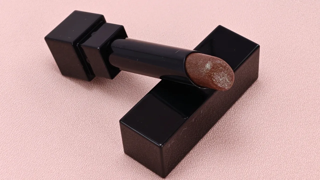 KATE リップモンスター 112 真夜中の褒美 レッドブラウン グリーンパール ラメ入り 限定色 本体写真