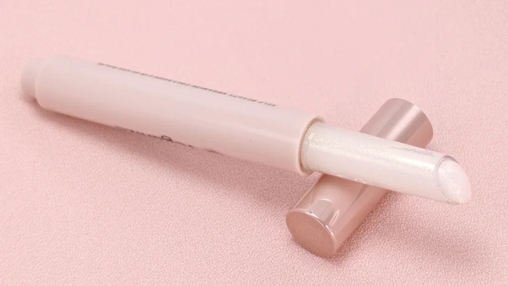 ヴィーガナイズ コラーゲンリップガラスバーム 10 シャンパンゴールド ラメ 透明 重ね塗り 本体写真