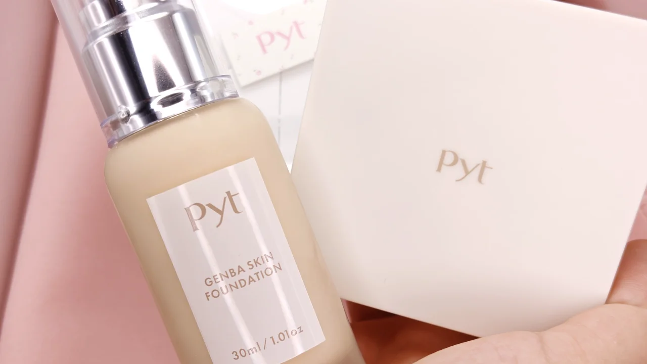 Pyt GENBA SKINファンデーション 21とプレストパウダー 01のパッケージ画像
